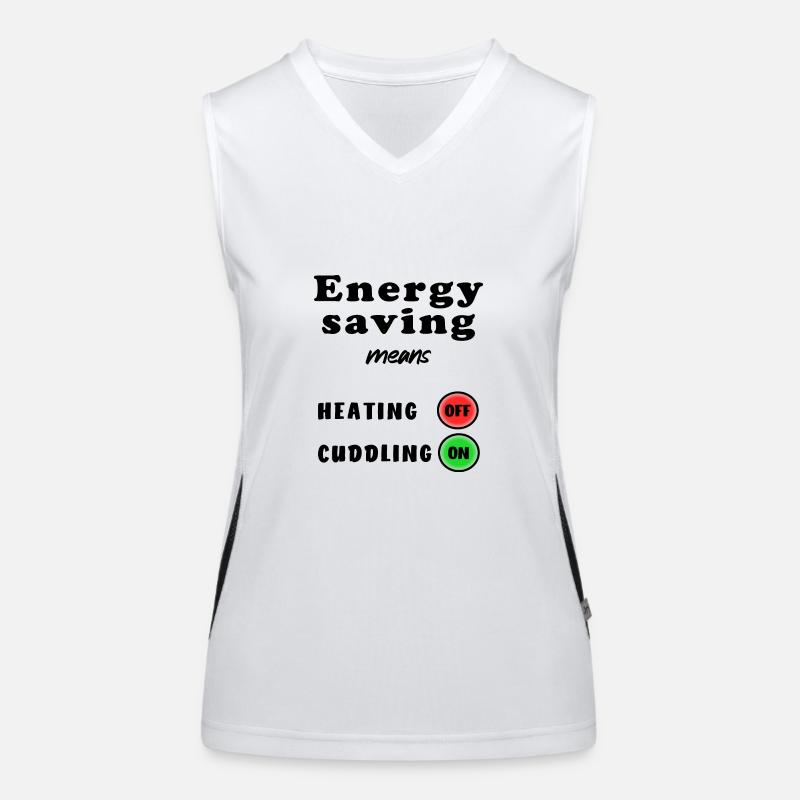 Energy Saving means Heating Cuddling Heating Crisis Women's Functional Contrast Tank Top