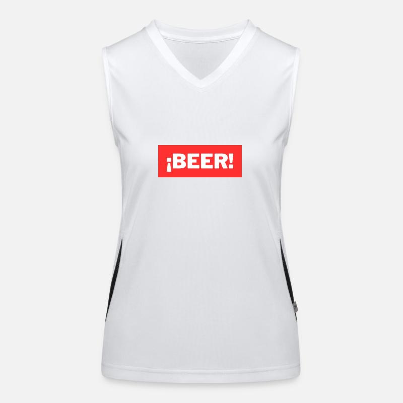 Bière Débardeur respirant contrasté Femme