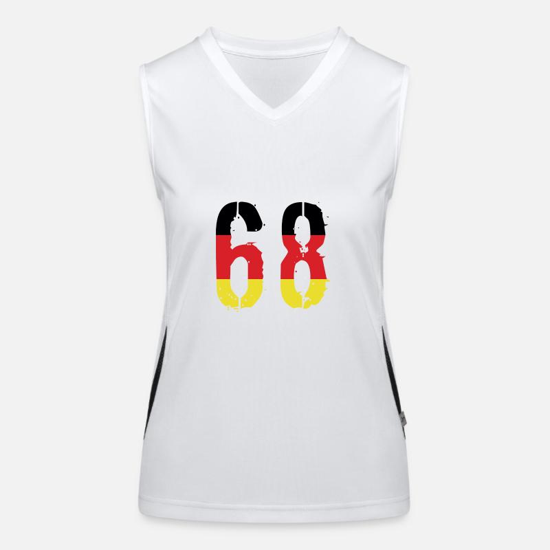 68 Number Germany Jersey Women's Functional Contrast Tank Top