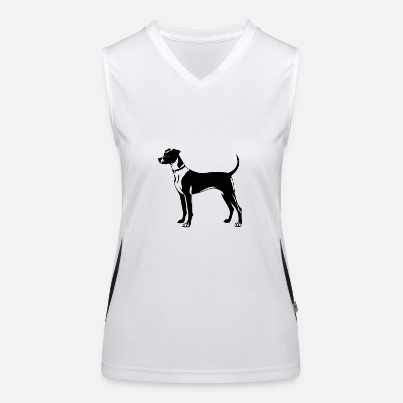 Whippet Dog Women's Functional Contrast Tank Top
