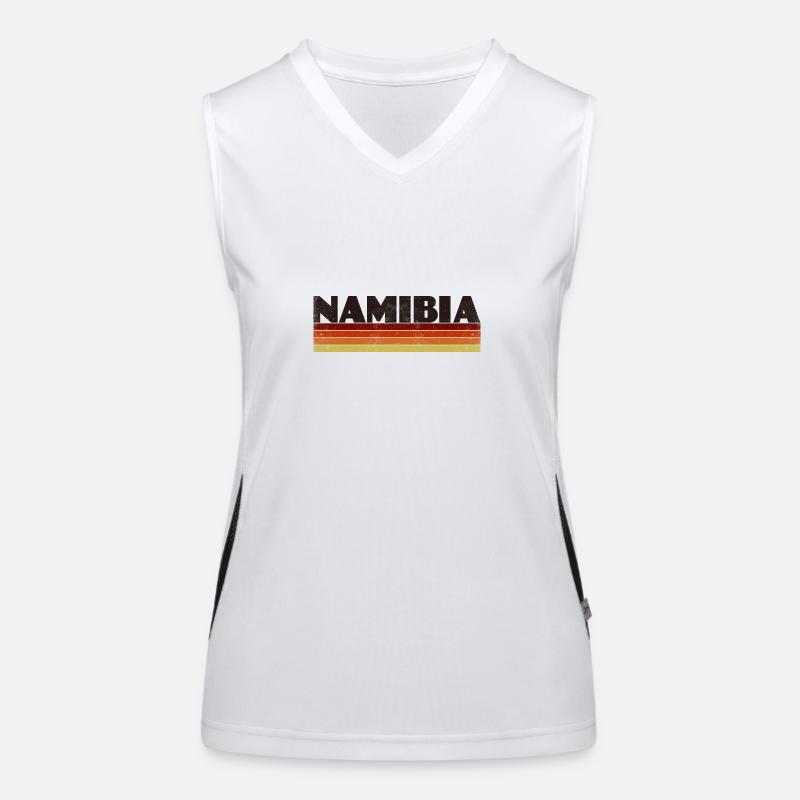 Namibia Vintage Funktionelles Kontrast-Tank Top für Frauen