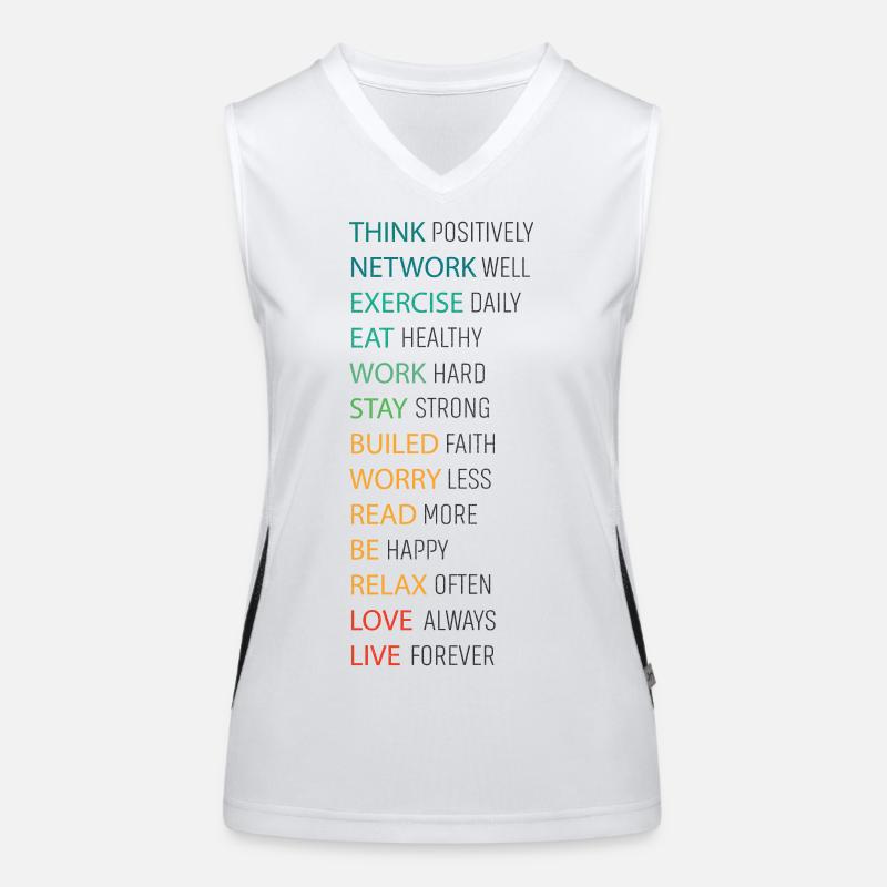 THINK POSITIVE Women's Functional Contrast Tank Top