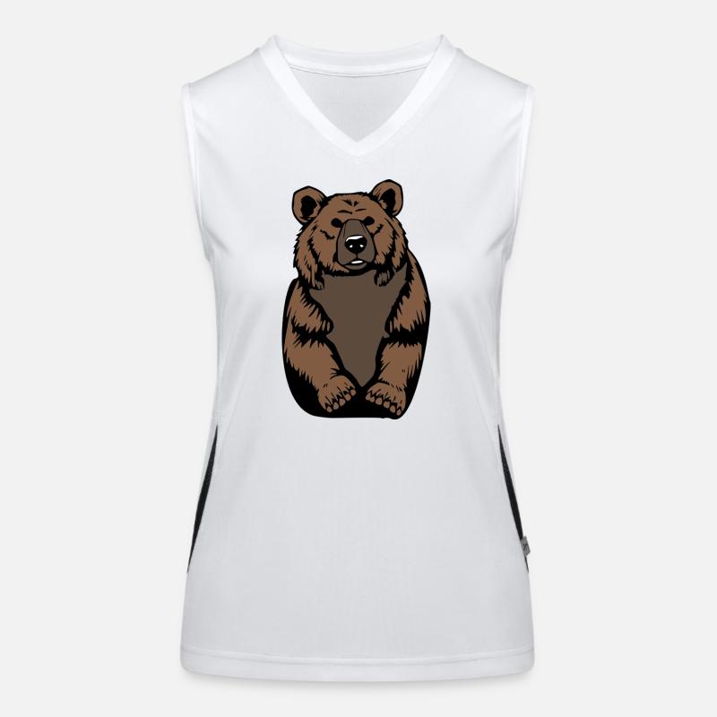 Bär BärenT-shirt Geschenk Funktionelles Kontrast-Tank Top für Frauen