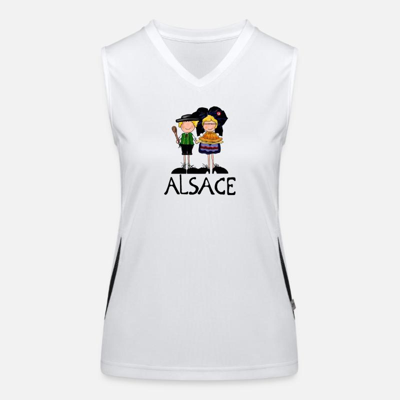 Volkspaar Funktionelles Kontrast-Tank Top für Frauen