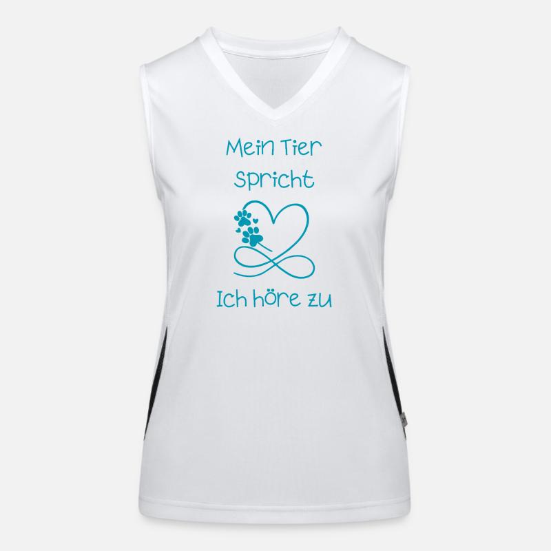 Mein_Tier_spricht Funktionelles Kontrast-Tank Top für Frauen