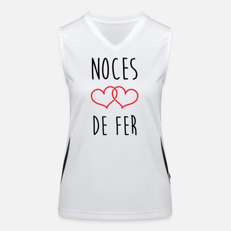 Noces de fer 41 ans ans de mariage Débardeur respirant contrasté Femme