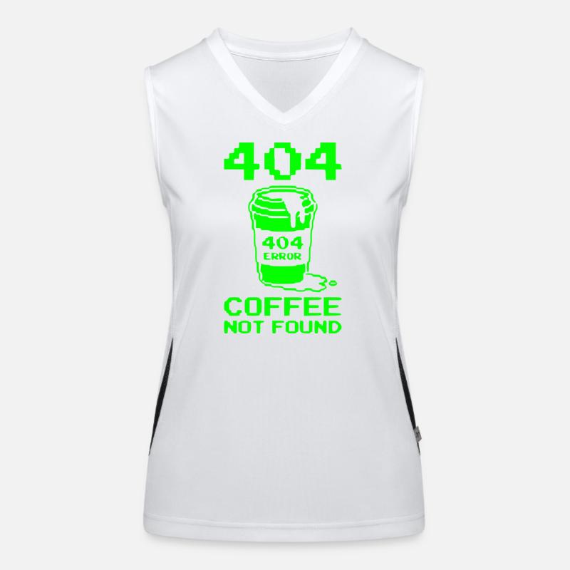 404 Not Found, Software Developer Shirt, Pullover Hoodie Women's Functional Contrast Tank Top
