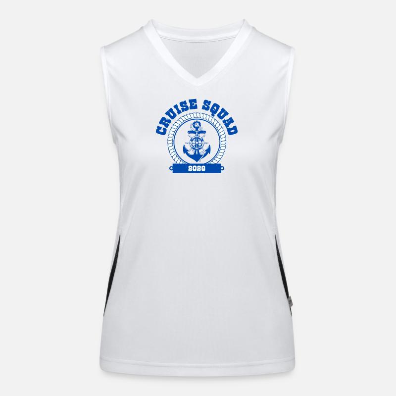 Équipe de croisière 2026 🌊🚗 Débardeur respirant contrasté Femme