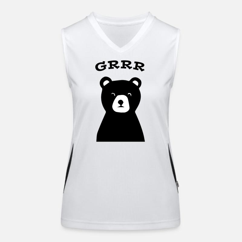 Bär Funktionelles Kontrast-Tank Top für Frauen
