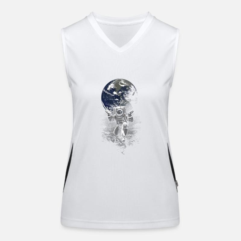 Spaceman Women's Functional Contrast Tank Top
