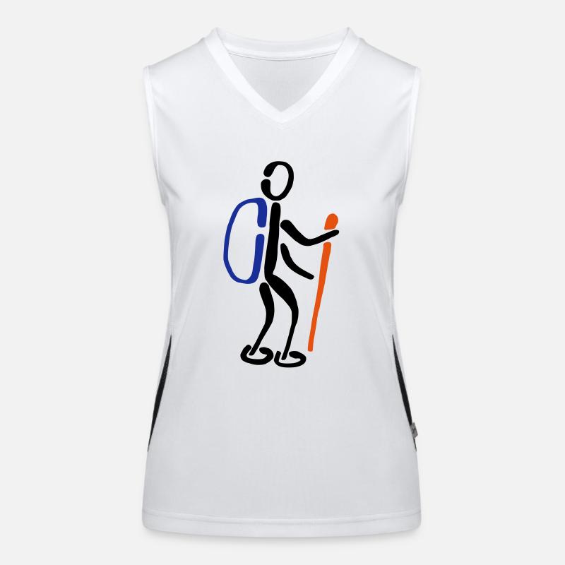 Hikers Walking 3C Women's Functional Contrast Tank Top
