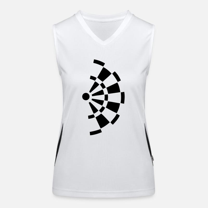 dart half Women's Functional Contrast Tank Top