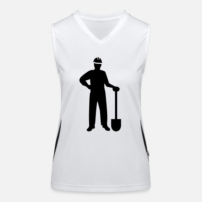 Construction worker Women's Functional Contrast Tank Top