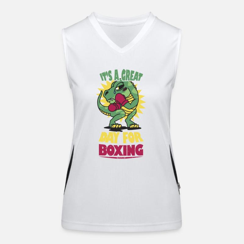 It's A Great Day For Boxing Funktionelles Kontrast-Tank Top für Frauen