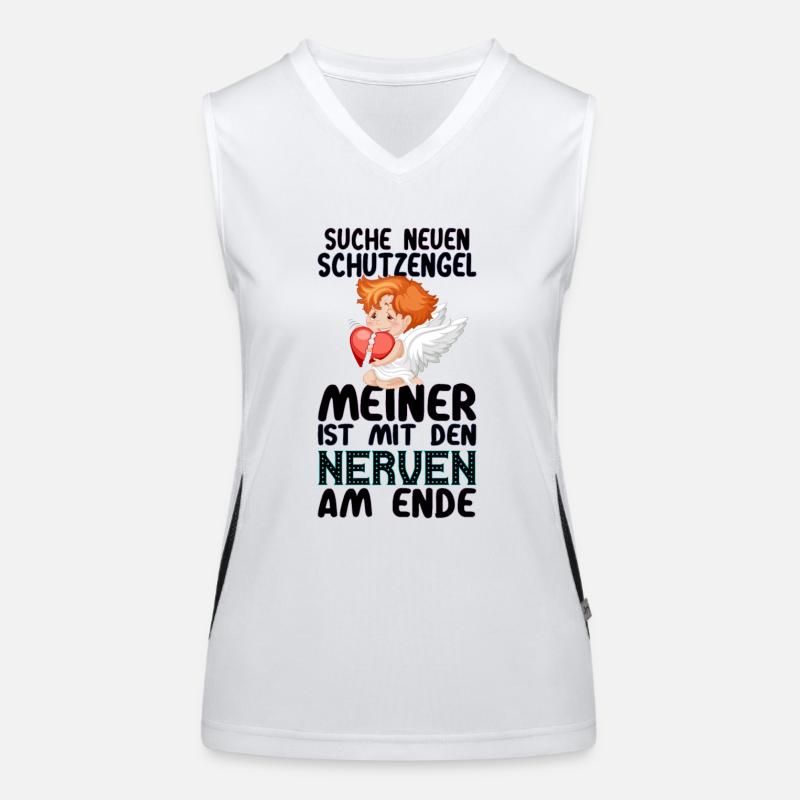 Suche Schutzengel Nerven Funktionelles Kontrast-Tank Top für Frauen