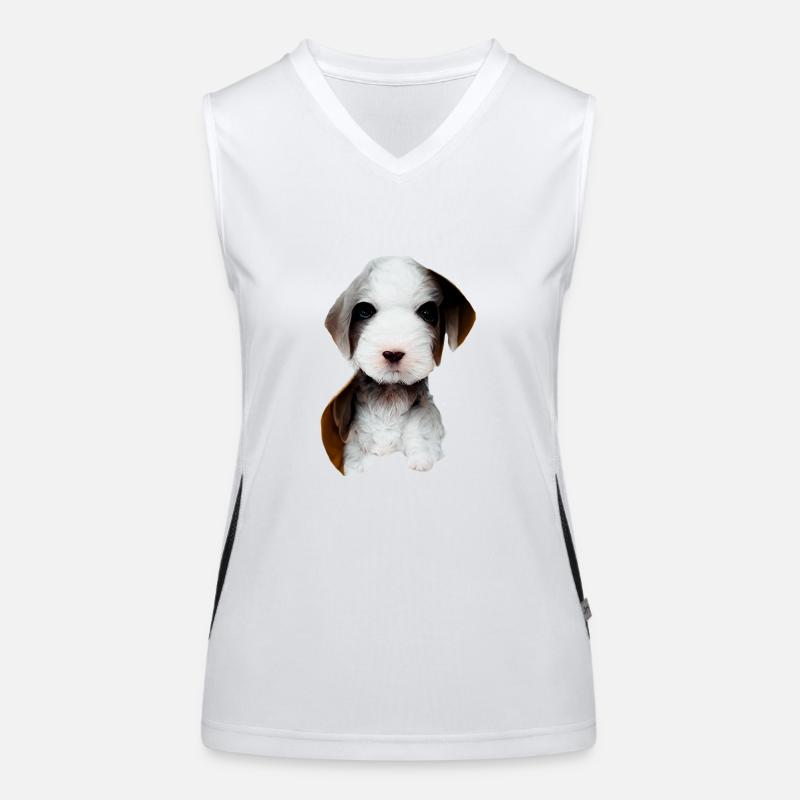 Welpen Funktionelles Kontrast-Tank Top für Frauen
