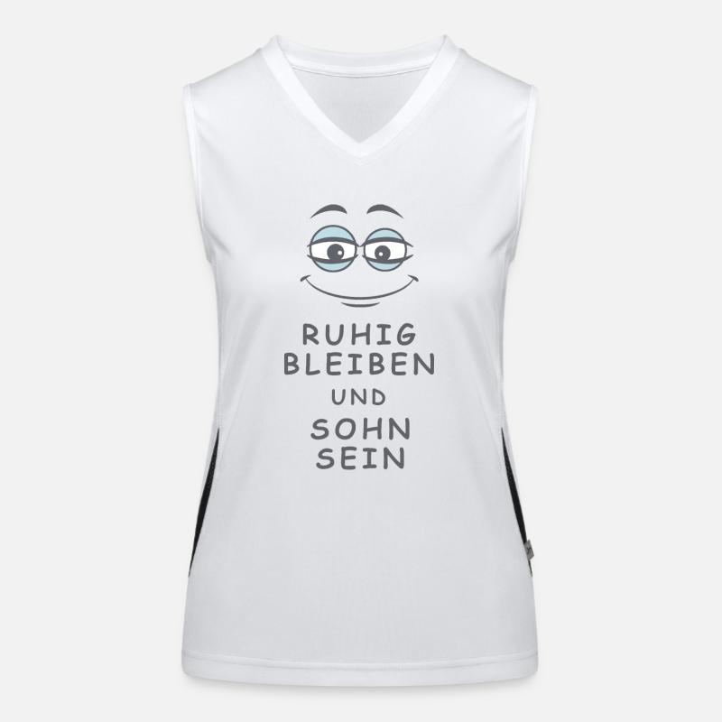 Sohn sein Funktionelles Kontrast-Tank Top für Frauen