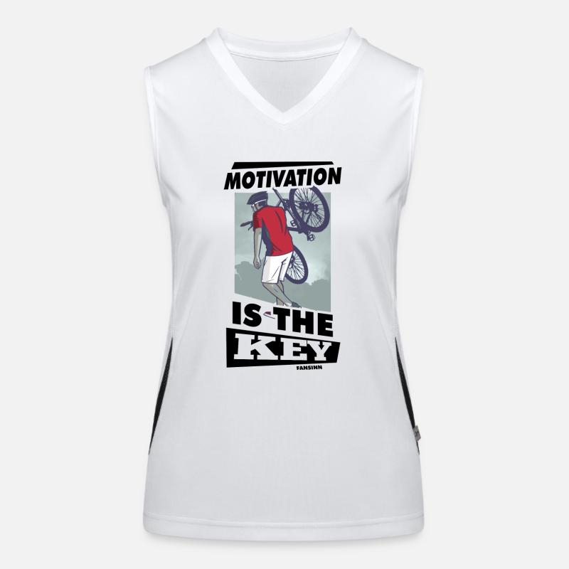 Motivation Funktionelles Kontrast-Tank Top für Frauen