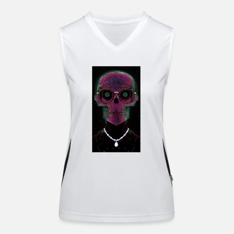 Skull Funktionelles Kontrast-Tank Top für Frauen