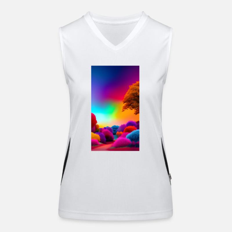 Spectacle couleur brillant Débardeur respirant contrasté Femme