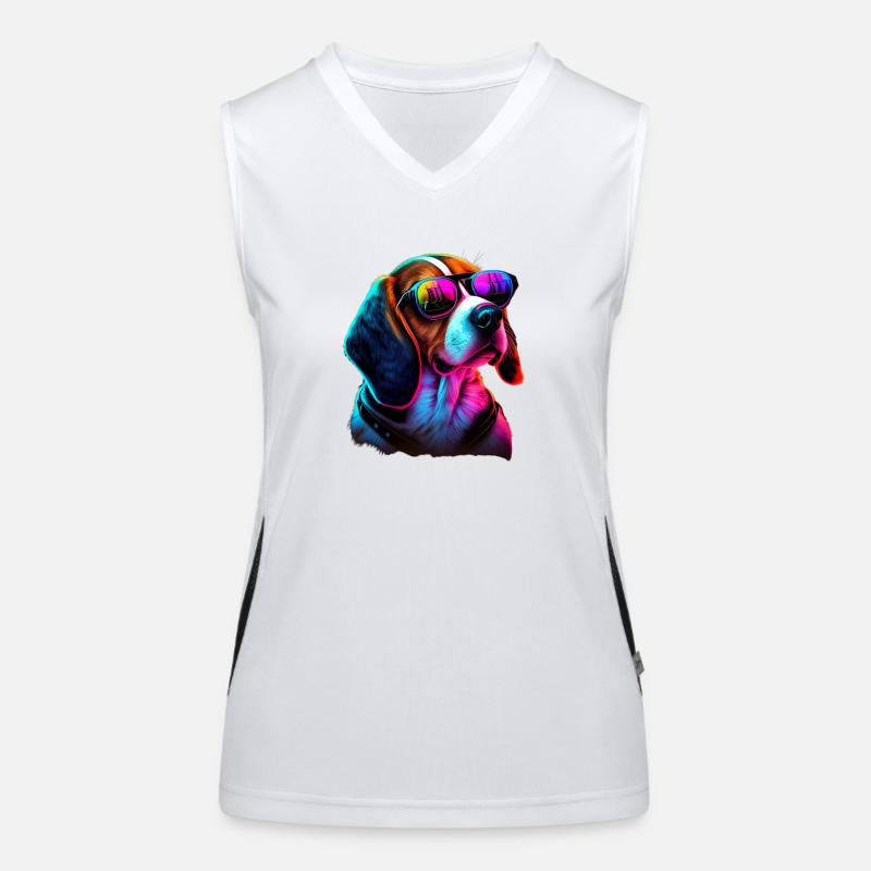 Beagle Dogs Beagles Women's Functional Contrast Tank Top