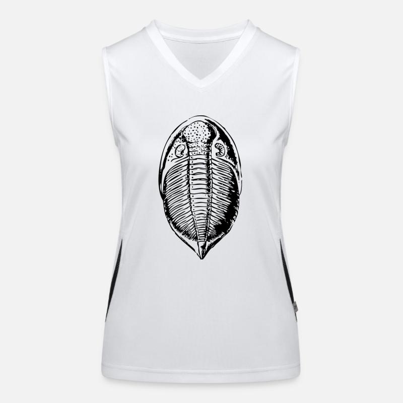 fossil - Women's Functional Contrast Tank Top - white/black