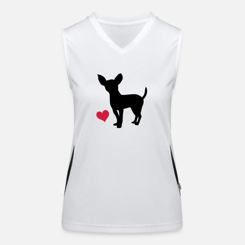 Chihuahua Women's Functional Contrast Tank Top