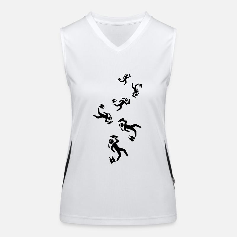 Drinking alcohol man Women's Functional Contrast Tank Top