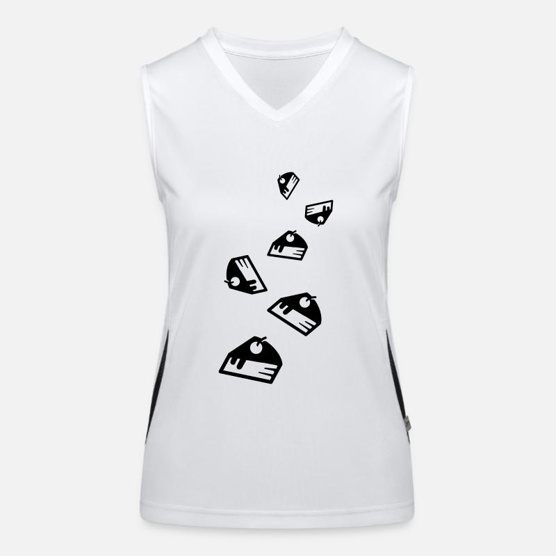 Cake cheesecake icon Women's Functional Contrast Tank Top