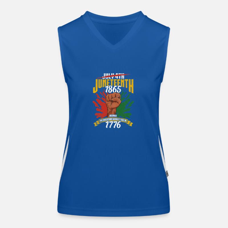 Juneteenth Black History Day Pride Gift Women's Functional Contrast Tank Top