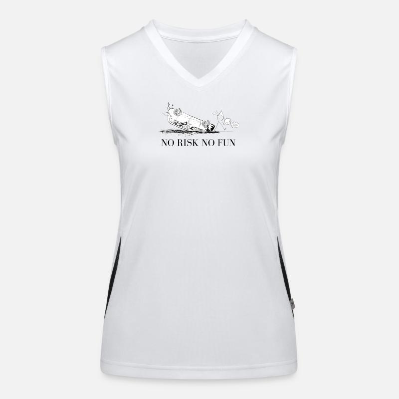 Motif humoristique sans risque sans plaisir Débardeur respirant contrasté Femme