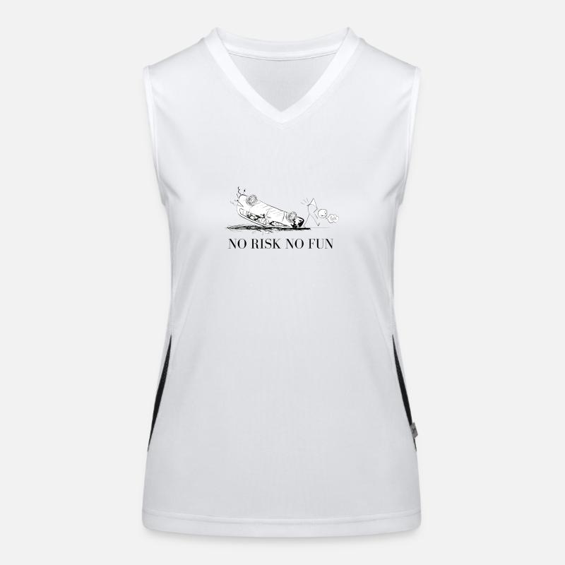 No Risk - No Fun Women's Functional Contrast Tank Top