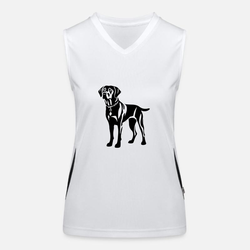 Labrador Hund Funktionelles Kontrast-Tank Top für Frauen