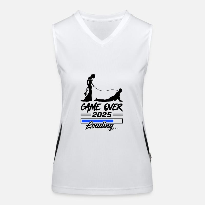 Wedding Loading 2025 Game Over Débardeur respirant contrasté Femme