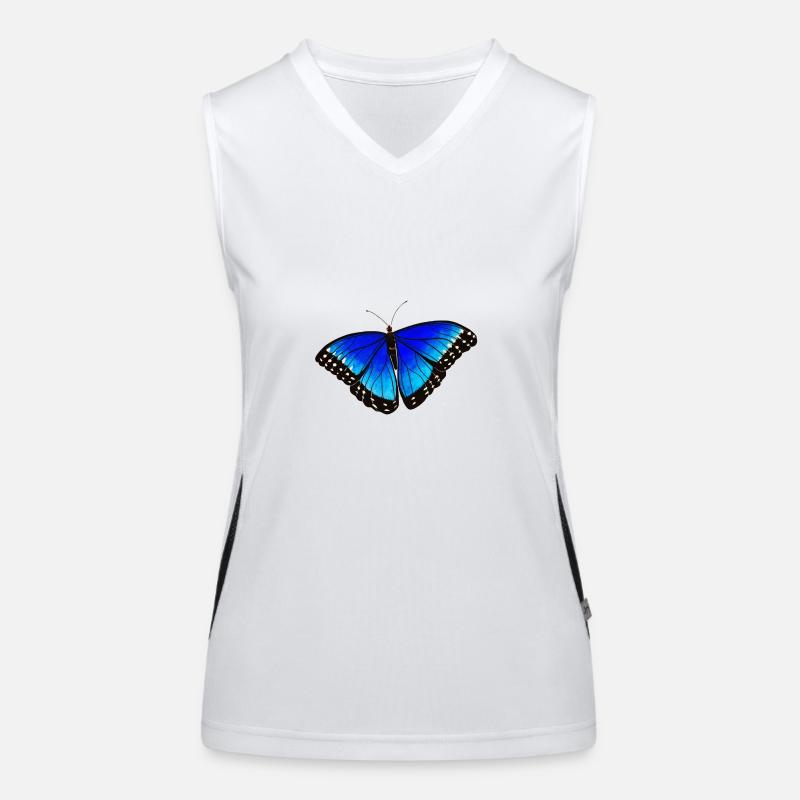 Schmetterling Funktionelles Kontrast-Tank Top für Frauen