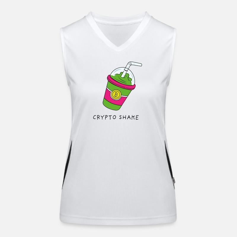 Bitcoin Ethereum Kryptowährungen Shake Funktionelles Kontrast-Tank Top für Frauen