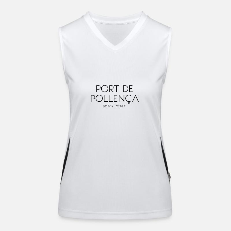 Port de Pollença, Puerto Pollensa, Majorca, Spain Women's Functional Contrast Tank Top