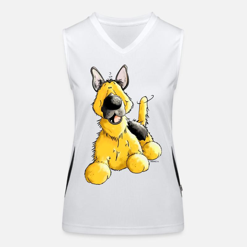 Deutscher Schäferhund - DSH - Hund Funktionelles Kontrast-Tank Top für Frauen