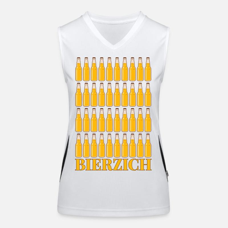 Bierzich 40. Geburtstag Vierzig Bier Vierzich 40 Funktionelles Kontrast-Tank Top für Frauen