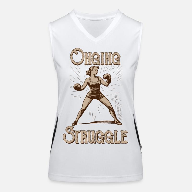 Ständiger Kampf Funktionelles Kontrast-Tank Top für Frauen