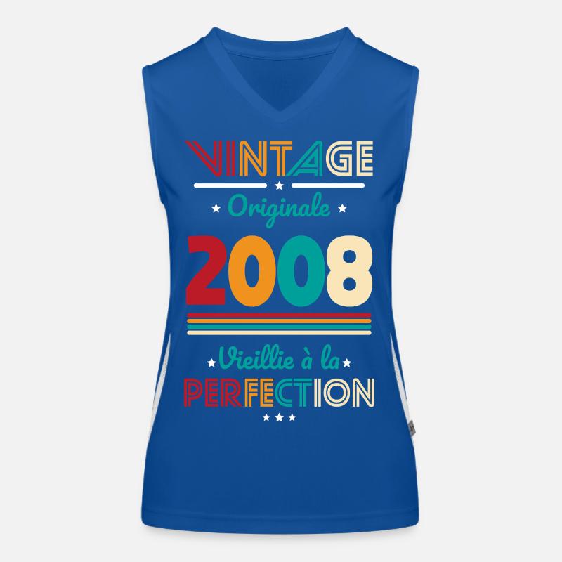 2008 – Vintage – Perfekt gereift Funktionelles Kontrast-Tank Top für Frauen