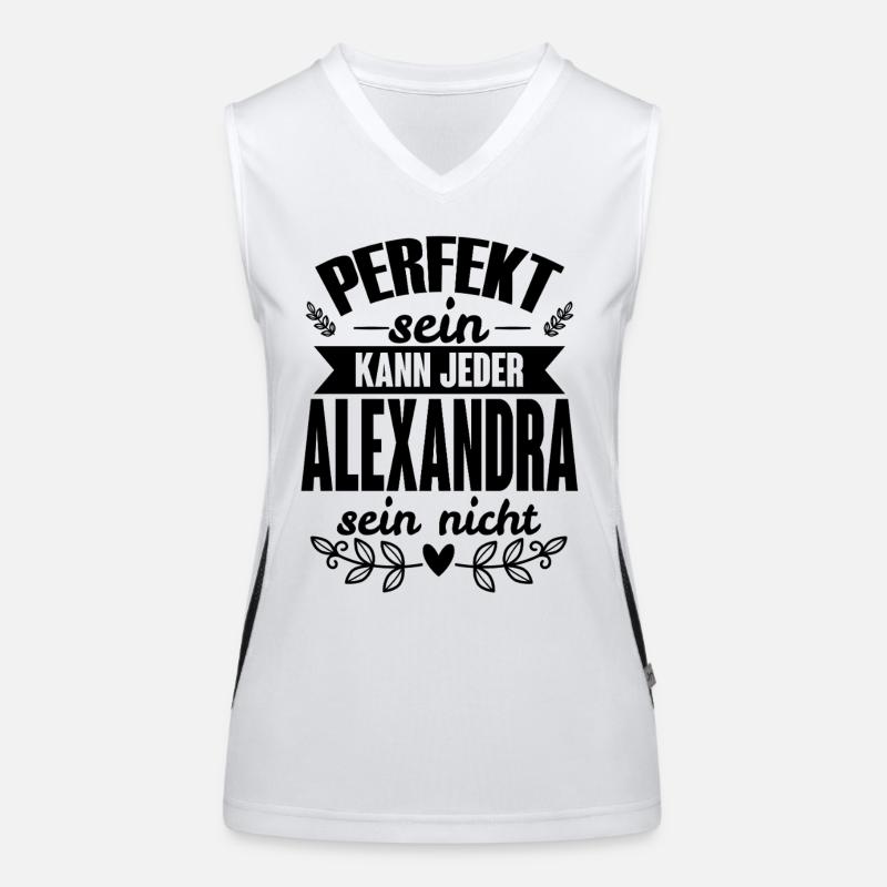 Alexandra Perfekt Sein Kann Jeder Alexandra Nicht Funktionelles Kontrast-Tank Top für Frauen