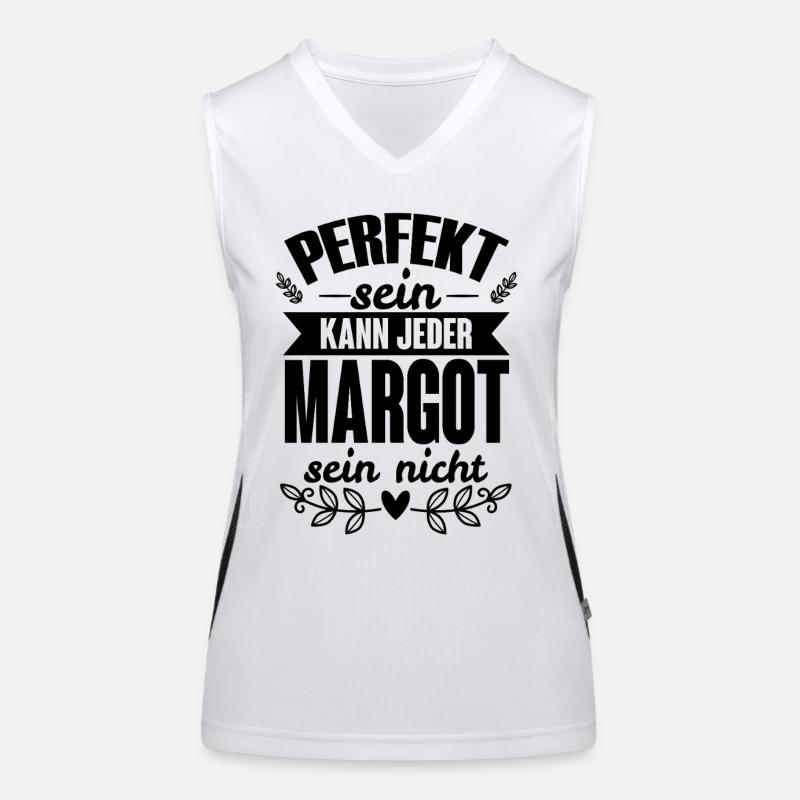 Margot - Perfekt Sein Kann Jeder Margot Sein Nicht Funktionelles Kontrast-Tank Top für Frauen