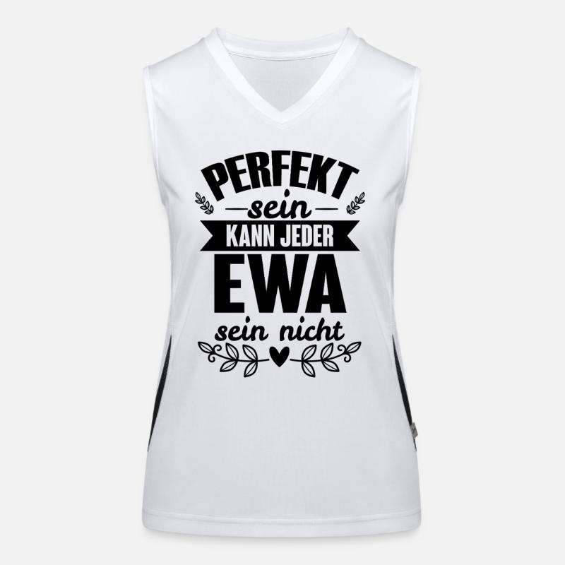 Ewa - Perfekt Sein Kann Jeder Ewa Sein Nicht Funktionelles Kontrast-Tank Top für Frauen