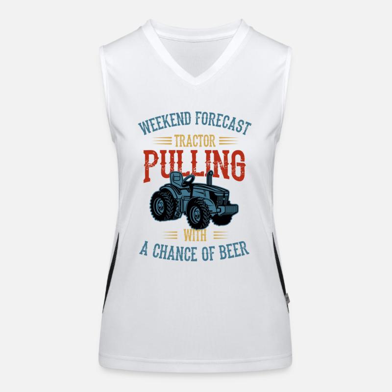 tractor pulling, tractor pulling drag, Traktoren, Funktionelles Kontrast-Tank Top für Frauen