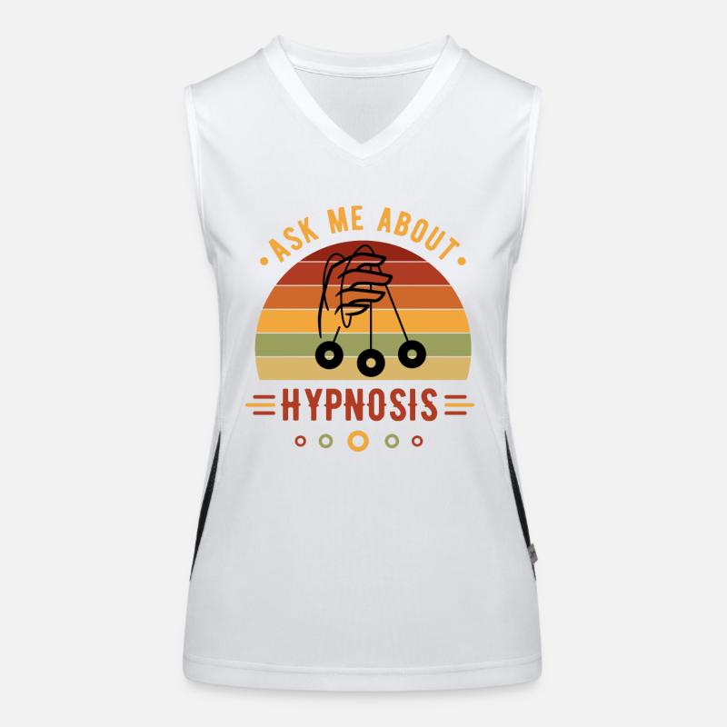 Hypnotist, hypnotist optical, spiral, Women's Functional Contrast Tank Top