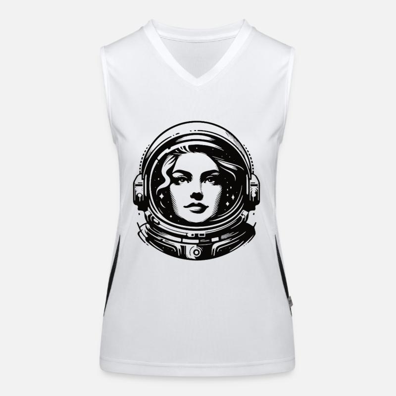 Astronautes, cosmonautes – conquérants de l’espace Débardeur respirant contrasté Femme