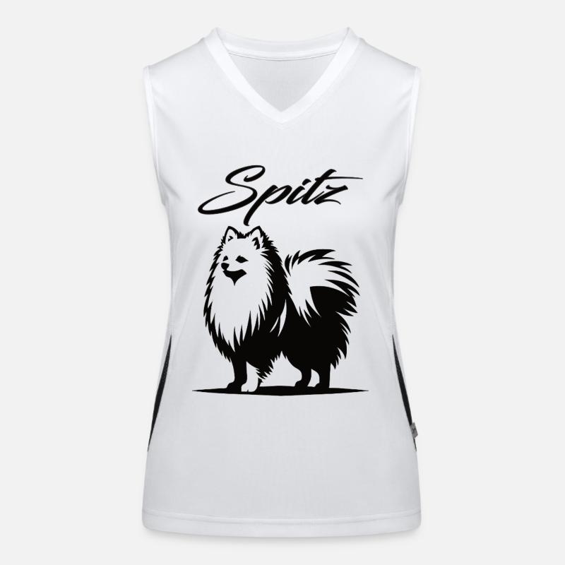 Spitz Design – Der charmante Wirbelwind Funktionelles Kontrast-Tank Top für Frauen