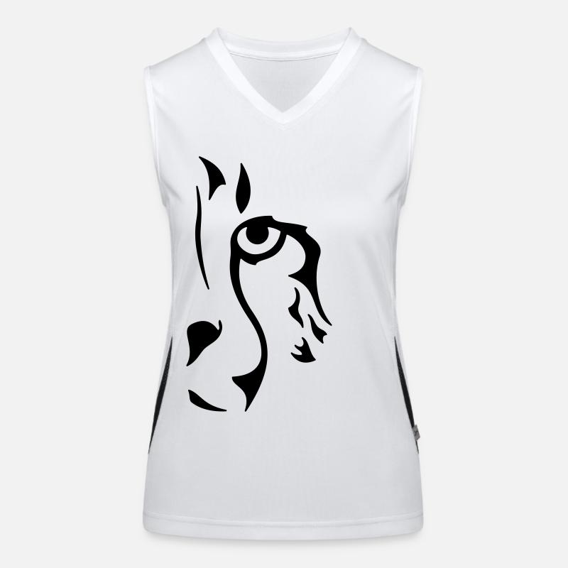 Cheetah (monochrome) Women's Functional Contrast Tank Top
