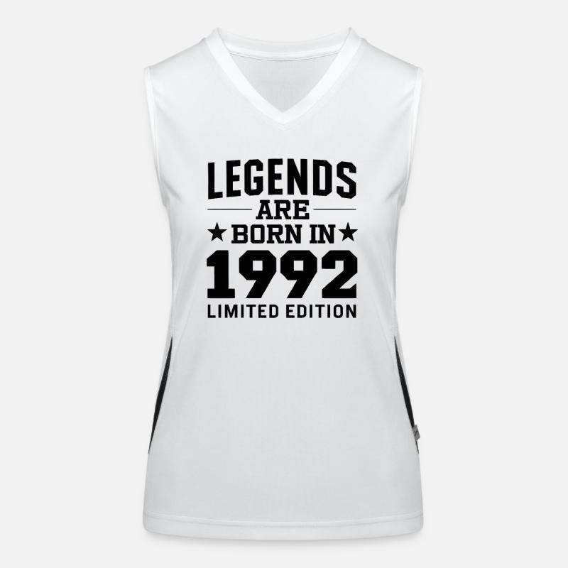 Legends Are Born In 1992 Edition Limitée Débardeur respirant contrasté Femme